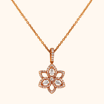 18 KT Diamond Pendant with chain